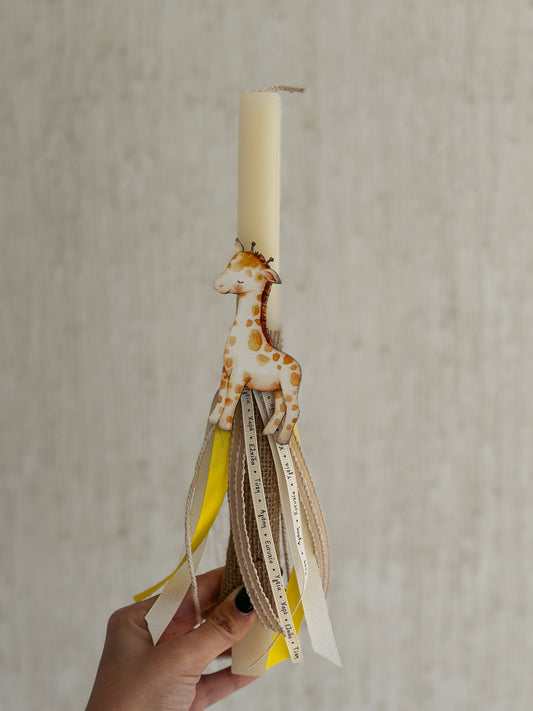 Giraffe Easter Candle