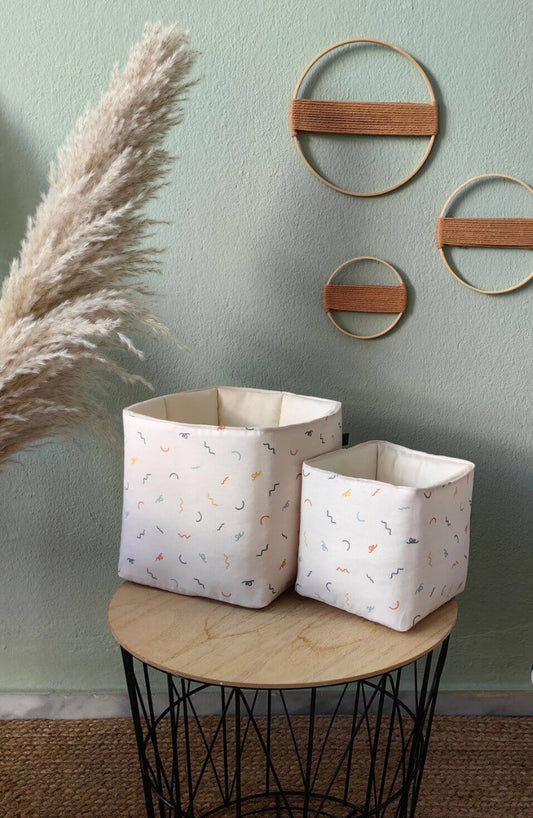 Set of 2 baskets (Pastel)