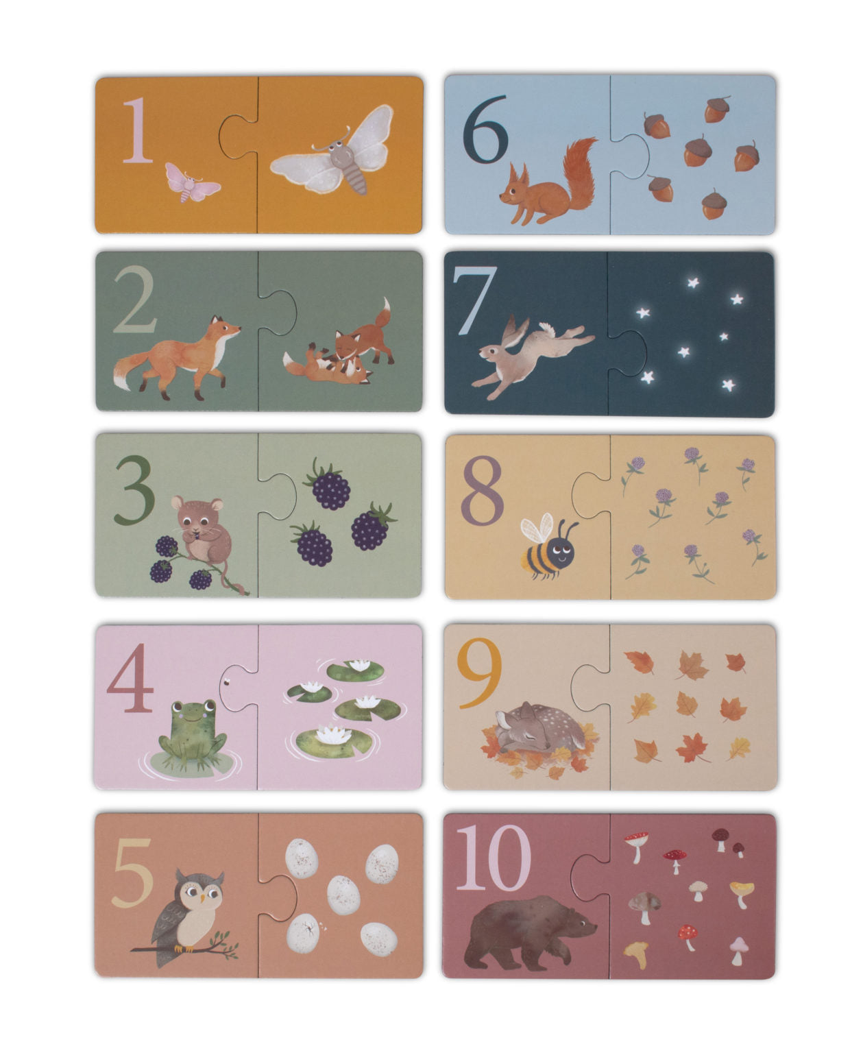 Counting puzzle- Nordic Animals