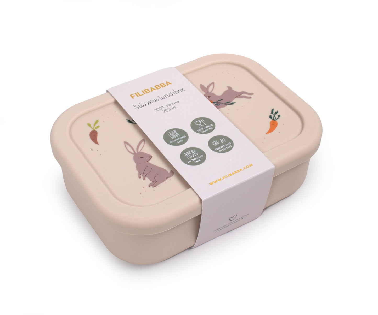 Silicone lunchbox- Toasted Almond