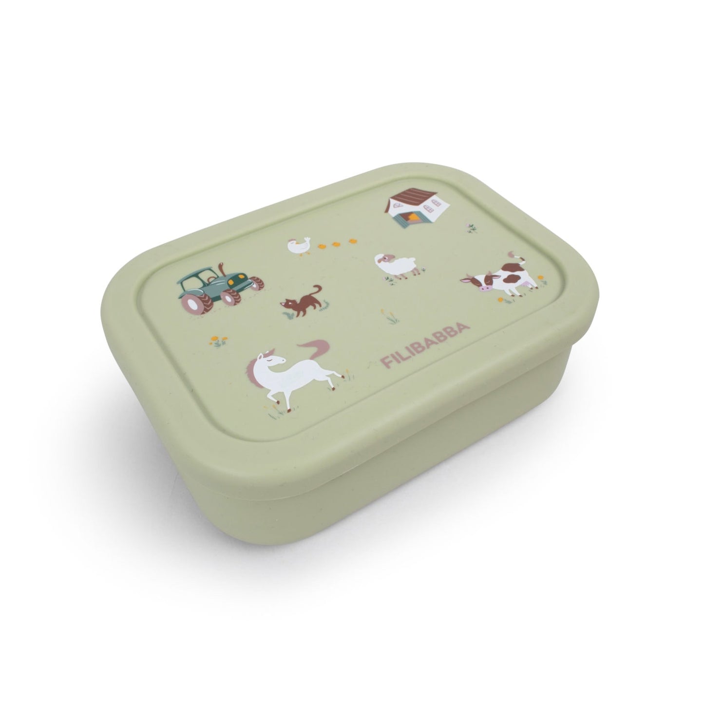 Silicone lunchbox- Bog Green