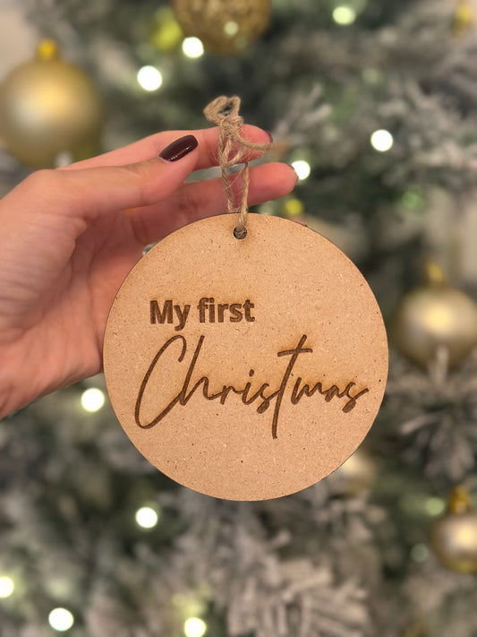 My First Christmas ornament