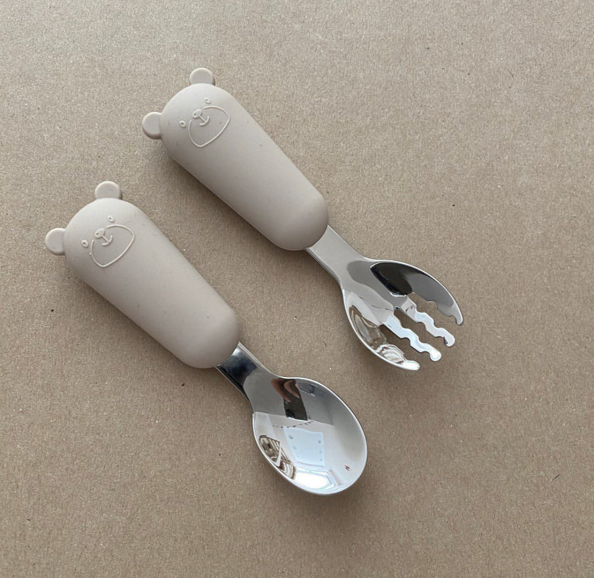 Cutlery set Beige in