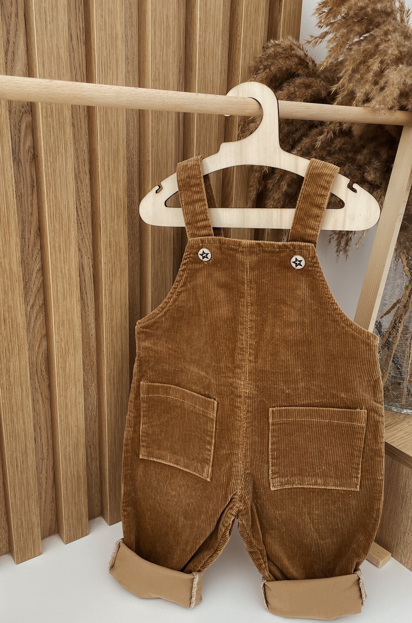 Corduroy Dungaree Camel